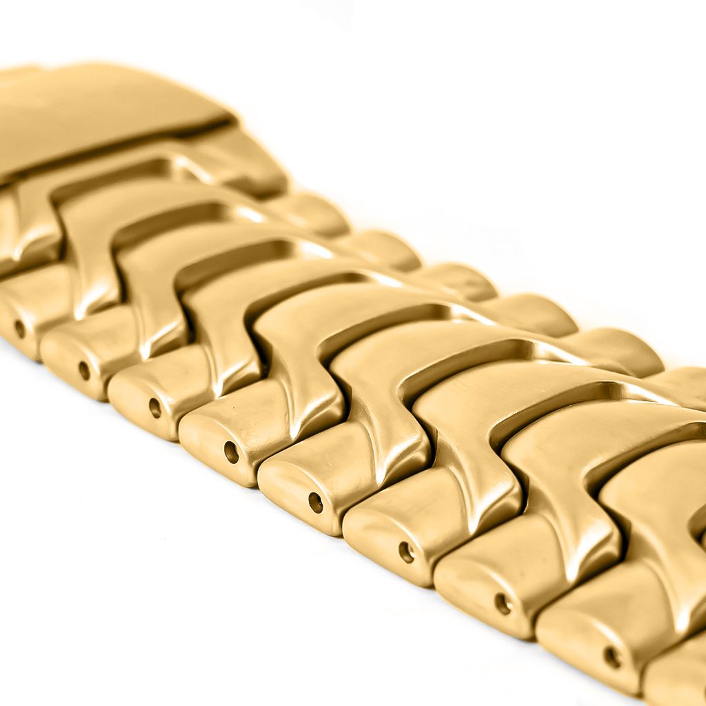 Pulseira para Relógio Compatível com Invicta Thunderbolt Aço Premium Dourado