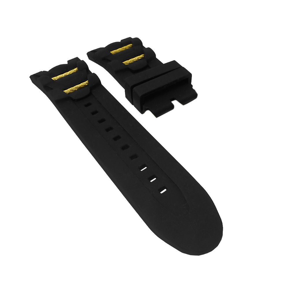 Pulseira para Relógio Compatível com Invicta Thunderbolt Silicone Premium Dourado