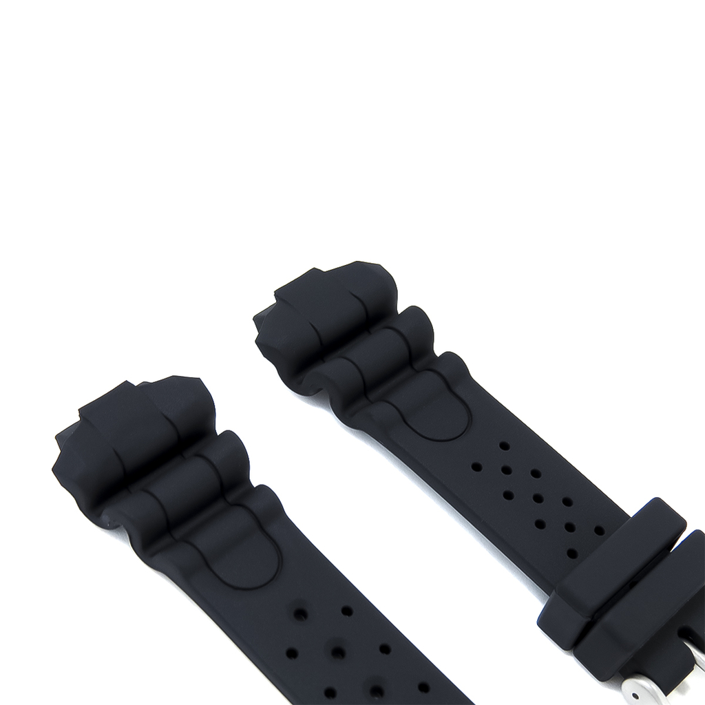Pulseira para Relógio Compatível com Citizen Aqualand Borracha Preto Encaixe 25mm/ Fecho 16mm