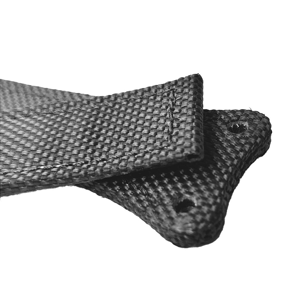 Pulseira para Relógio Compatível com Tag Heuer Nylon Preto Carrera John Walker Fivela 22mm