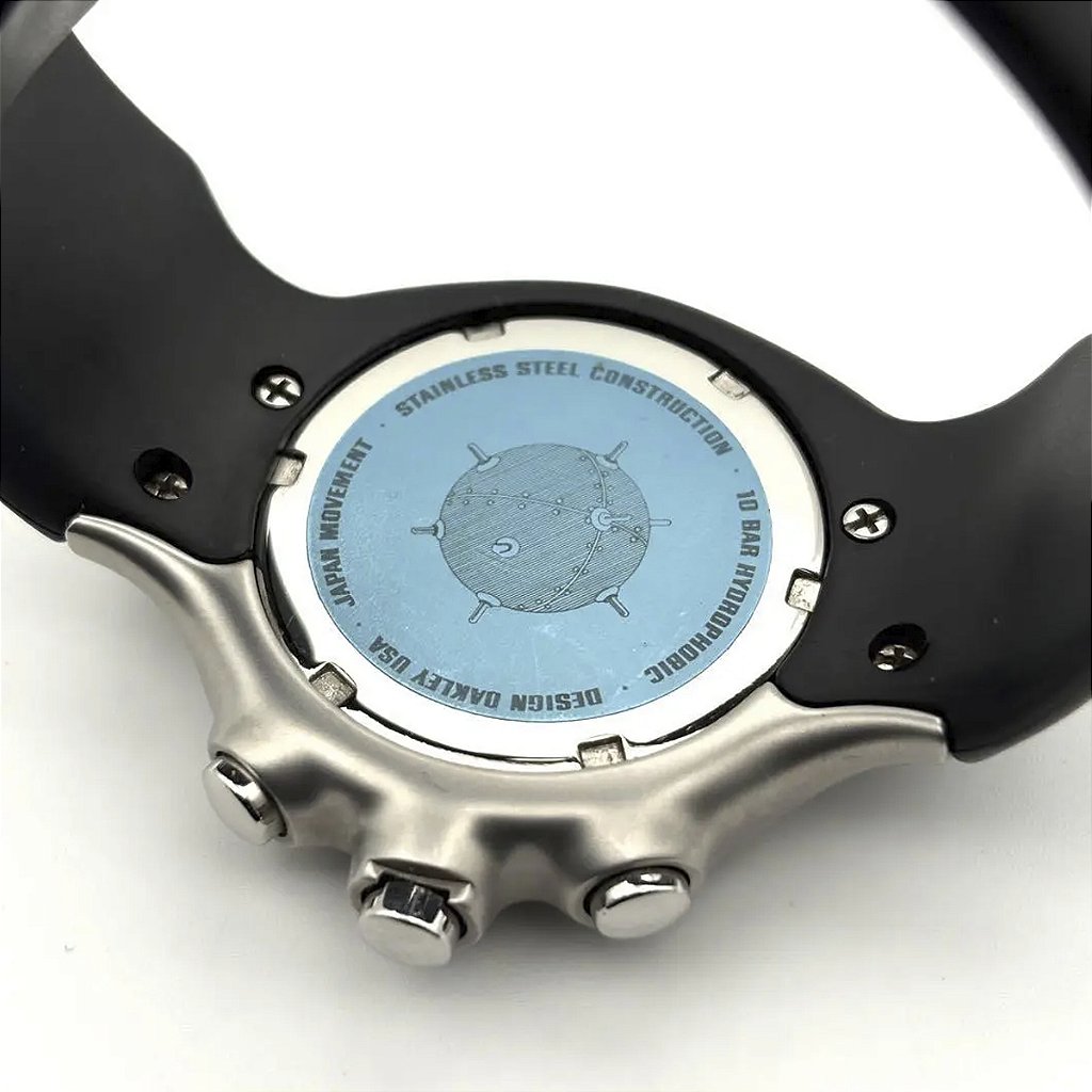 Pulseira para Relógio Compatível com Oakley Detonator Em Silicone Preto