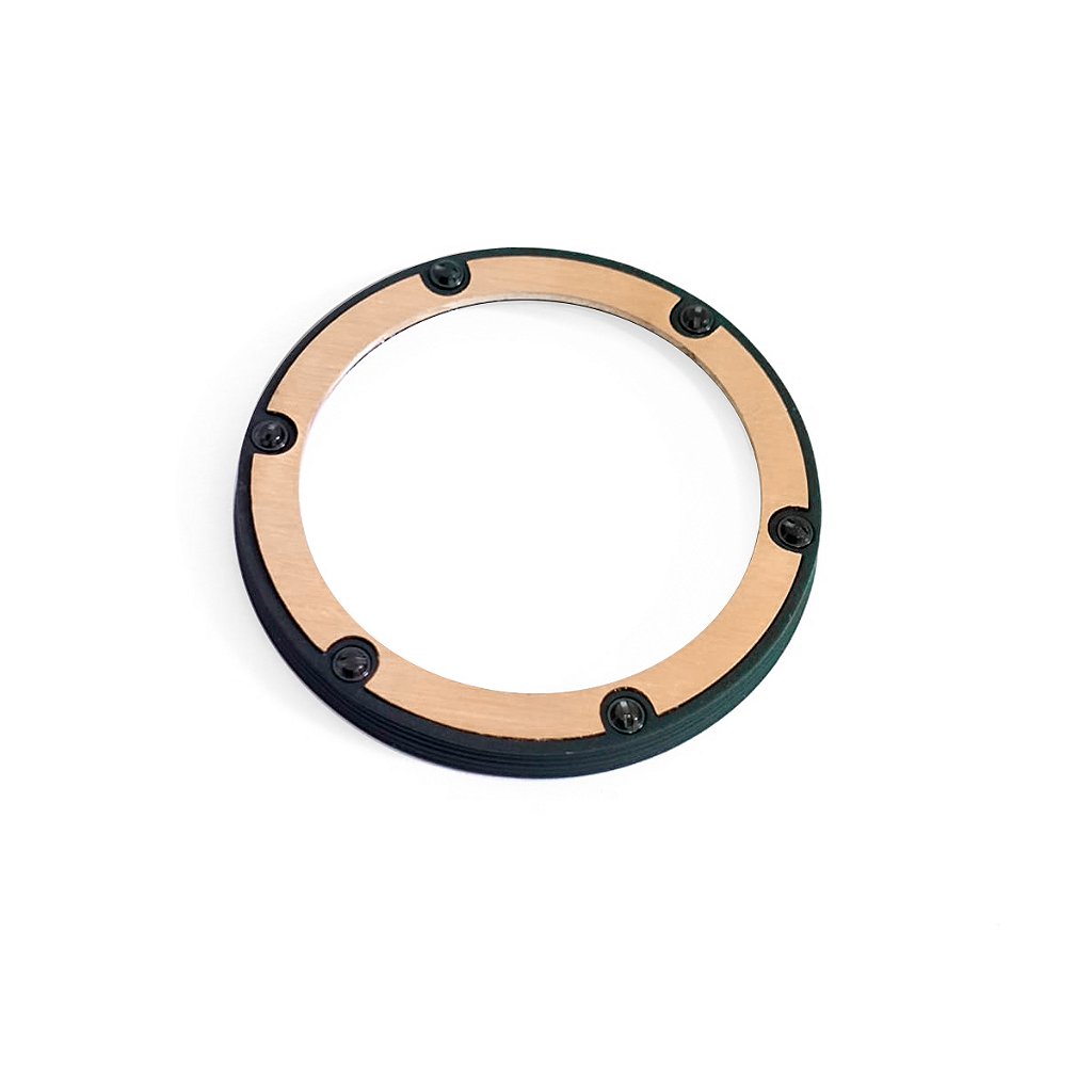 Bezel para Relógio Compatível com Hublot King Power Preto com Parafusos Preto
