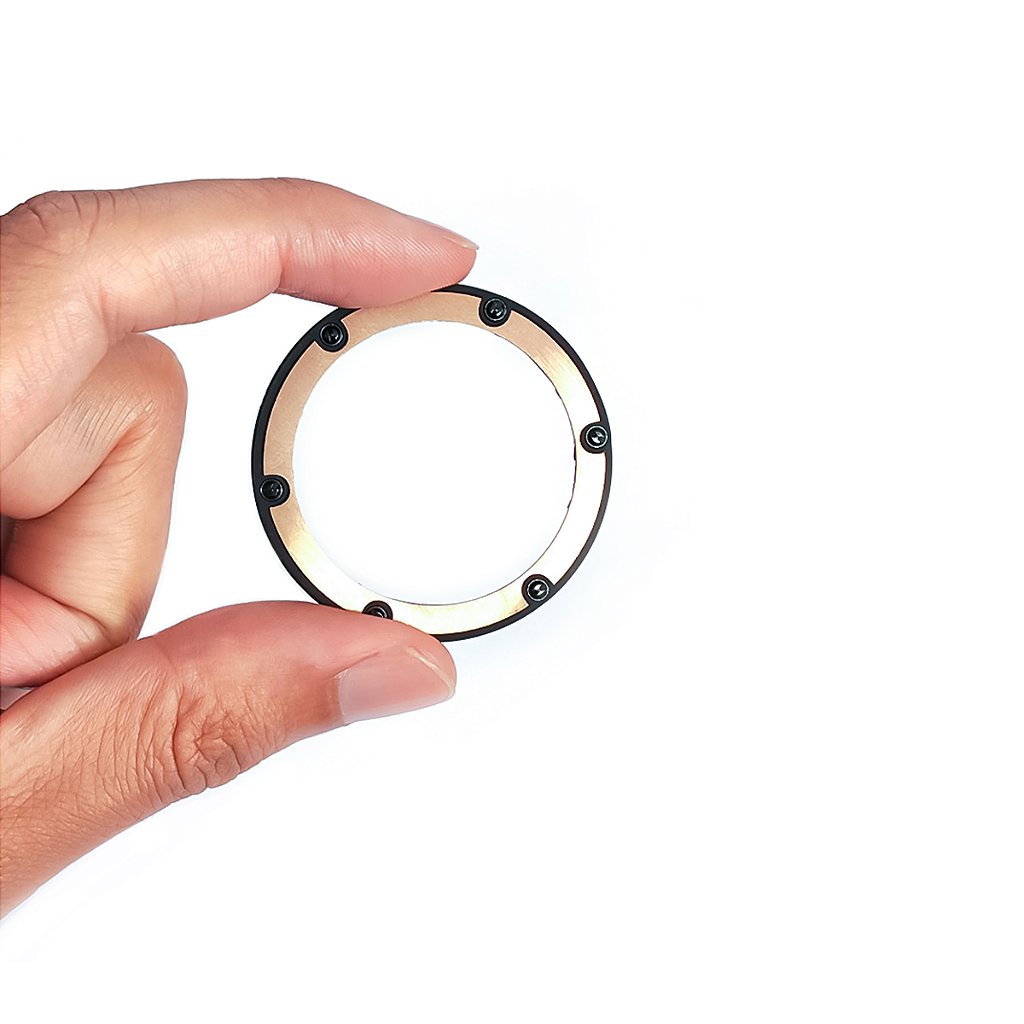 Bezel para Relógio Compatível com Hublot King Power Rosê com Parafusos Prata