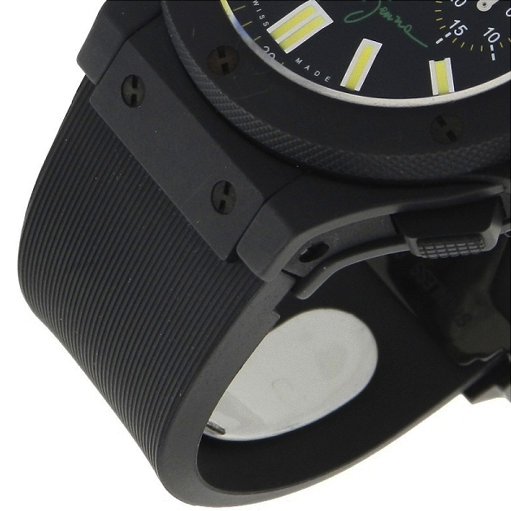 Pulseira para Relógio Compatível com Hublot Big Bang Encaixe de 25mm Borracha Preto Edição Especial Ayrton S