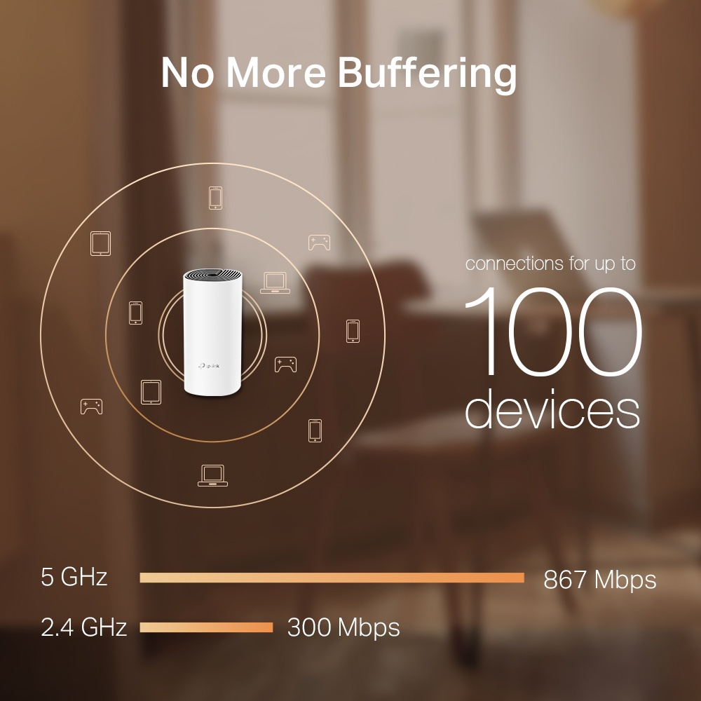 roteador wireless tp-link deco m4 mesh ac1200 - Info7 Informática