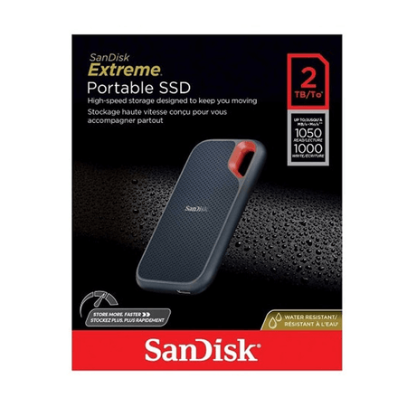 【ほぼ未使用】SanDisk Extreme Portable SSD 2TB SanDisk SSD portátil Extreme PRO de 2 TB – até 2000 MB/s – USB-C
