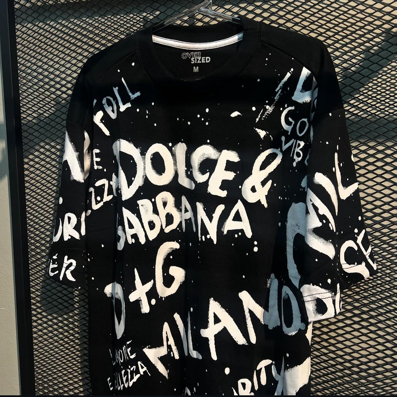 Camisa Dolce And Gabbana Playera Dolce Gabbana Negra Camisetas