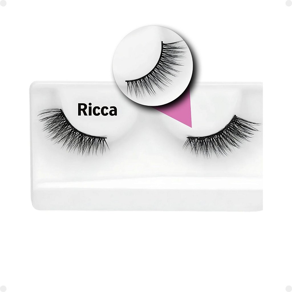 Cílios Postiços Ricca Belliz Fox Eyes Super Fox Vol:3 Médio Cód