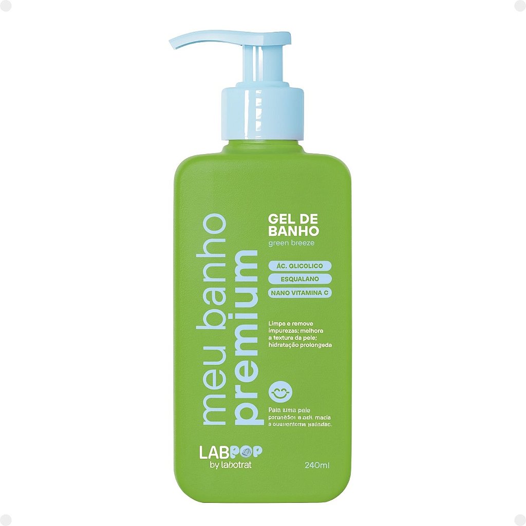 Gel de Banho LabPop by Labotrat Meu Banho Premium Green Breeze