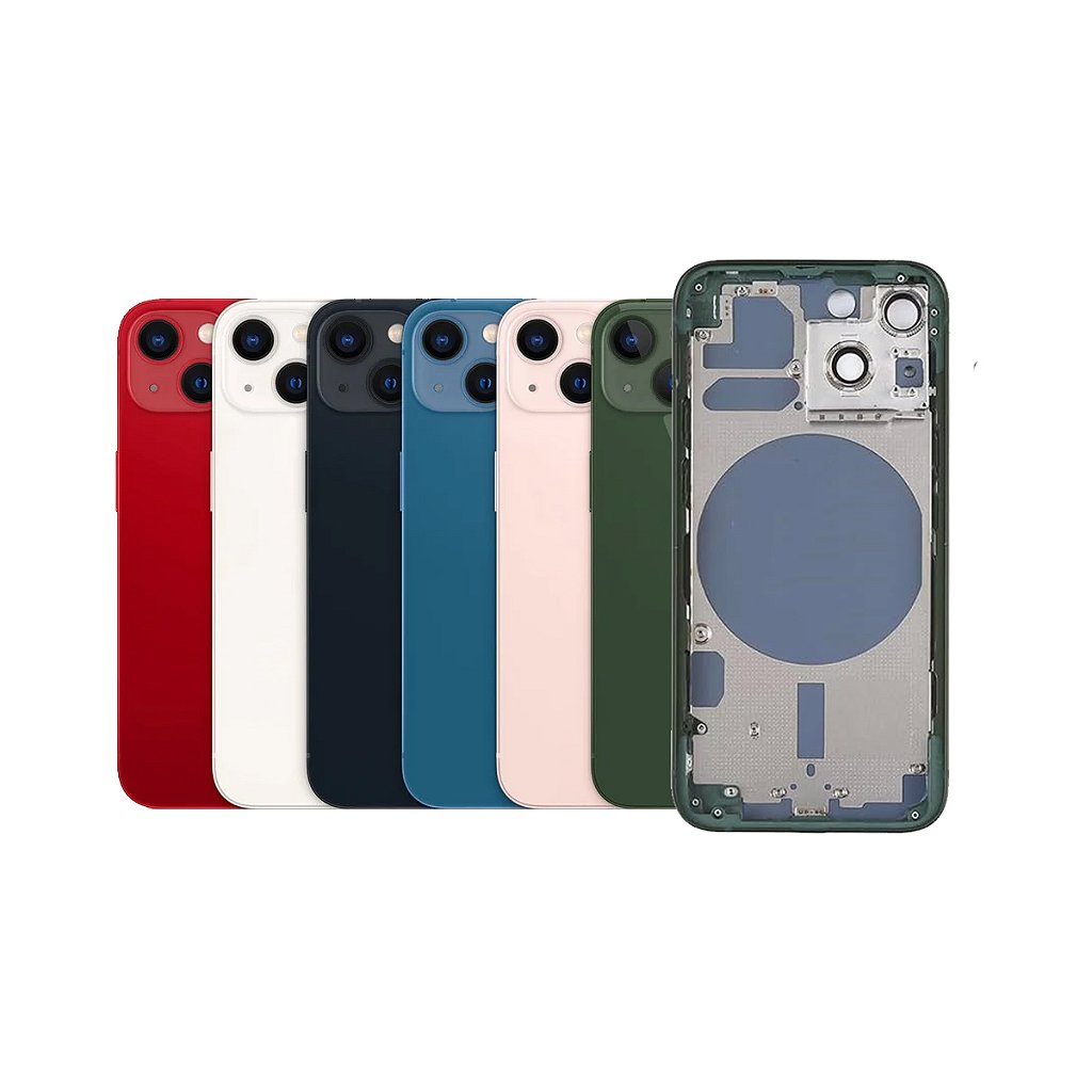 Carcaça iPhone 13 Completa + Botões e Adesivos - Hero Parts