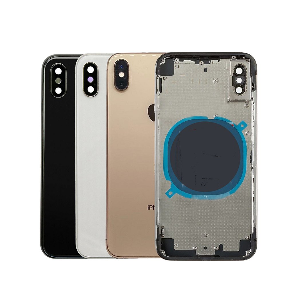 iPhoneアクセサリー sss Carcaça iPhone XS Completa + Botões e Adesivos - Hero Parts