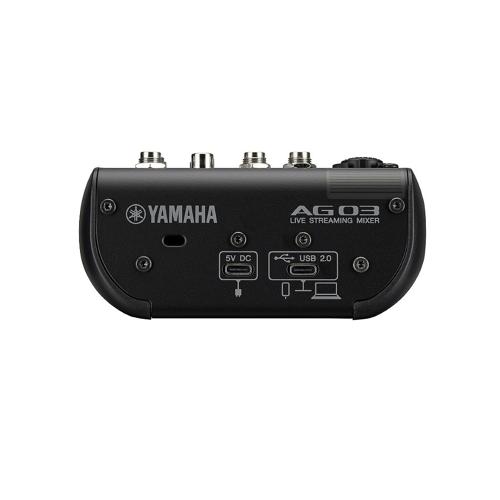 Mesa de Som com Interface USB AG03 MK2 B - YAMAHA - Kalifa Áudio