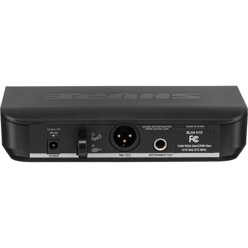 Receptor sem Fio de Mesa para Instrumentos BLX4BR/J10 - SHURE