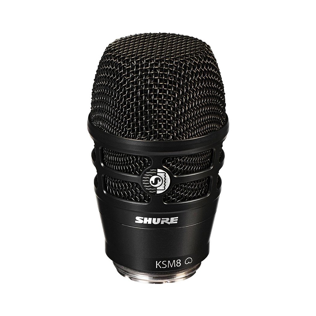 Microfone Vocal KSM8/B Dualdyne Preto - SHURE - Kalifa Áudio Som
