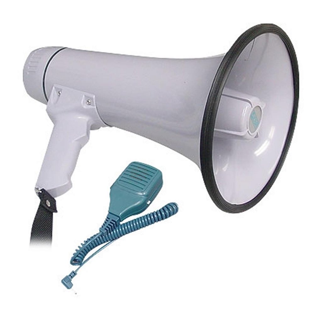 Megafone CSR HMP1503 20W Sirene,Memória e Música - Kalifa Áudio