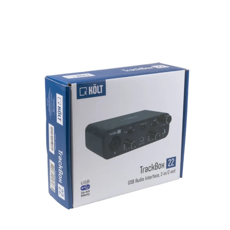 Interface de Áudío TrackBox 22 - KOLT - Kalifa Áudio Som Profissional