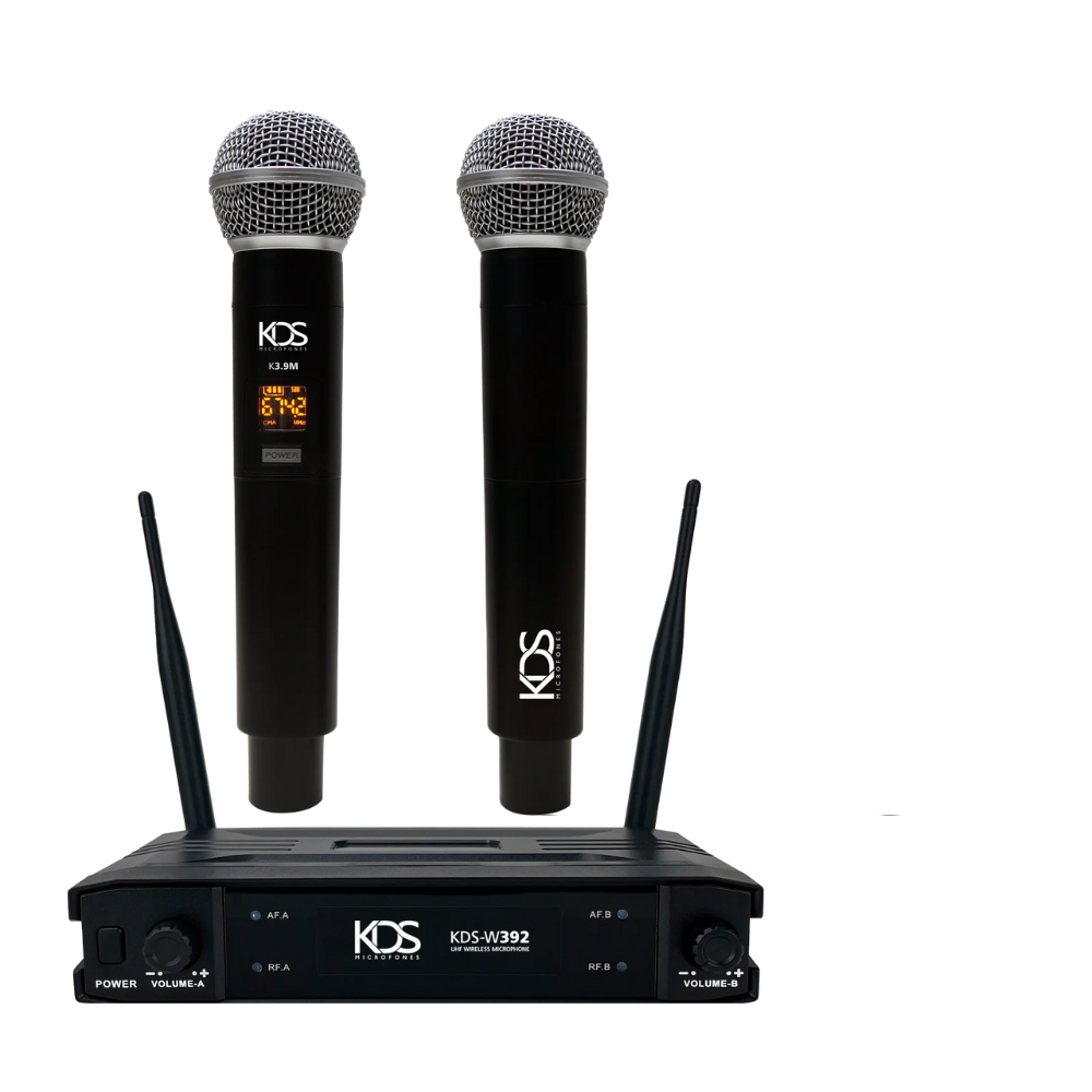 Kadosh Microfone Sem Fio W 392m Duplo De Mão Profissional - Kalifa