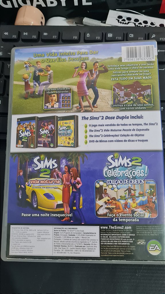 Jogo The sims 2 Dose Dupla BR Pc Original Mídia Fisica – imagem 2