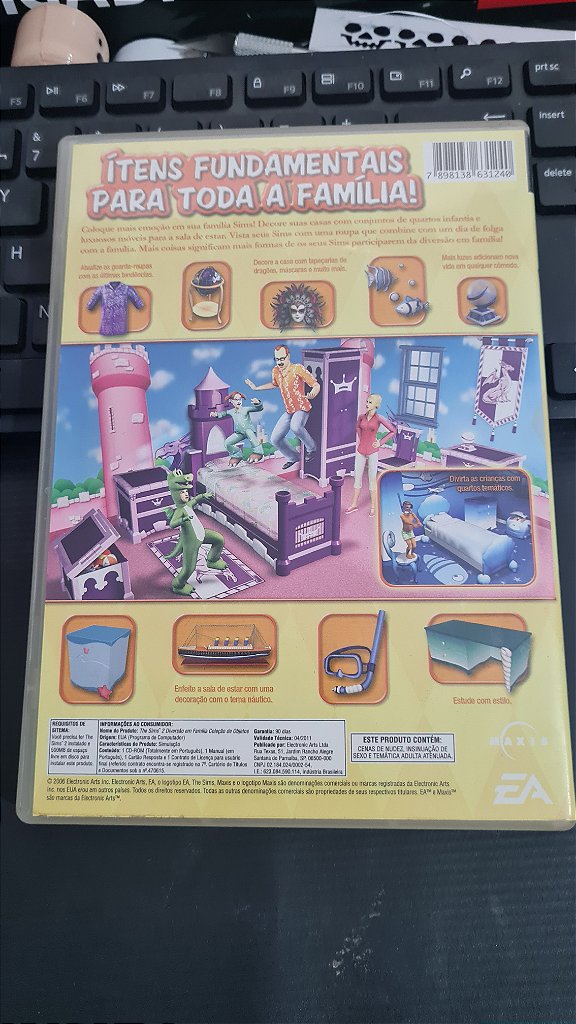 Jogo The sims 2 Diversão em familia objetos Pc Original Mídia Fisica – imagem 3