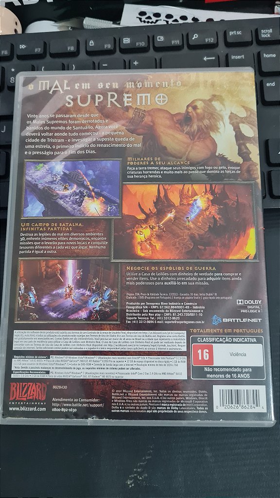 Jogo Diablo 3 III BR Pc Original Mídia Fisica – imagem 5
