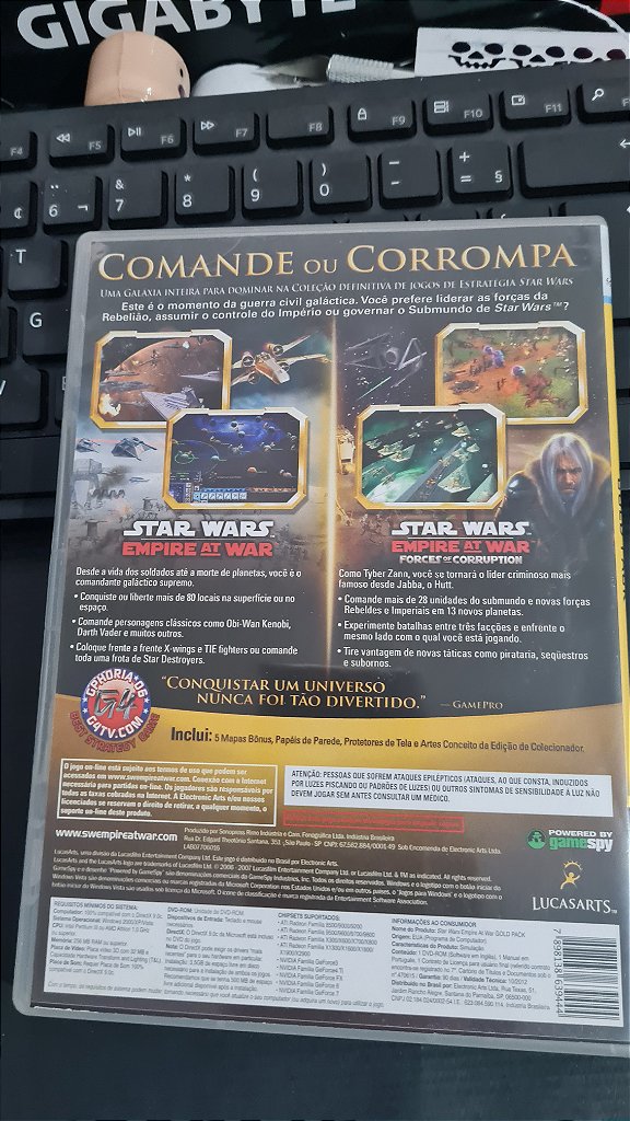 Jogo Star Wars Empire at War Gold Pack Pc Original Mídia Fisica – imagem 3