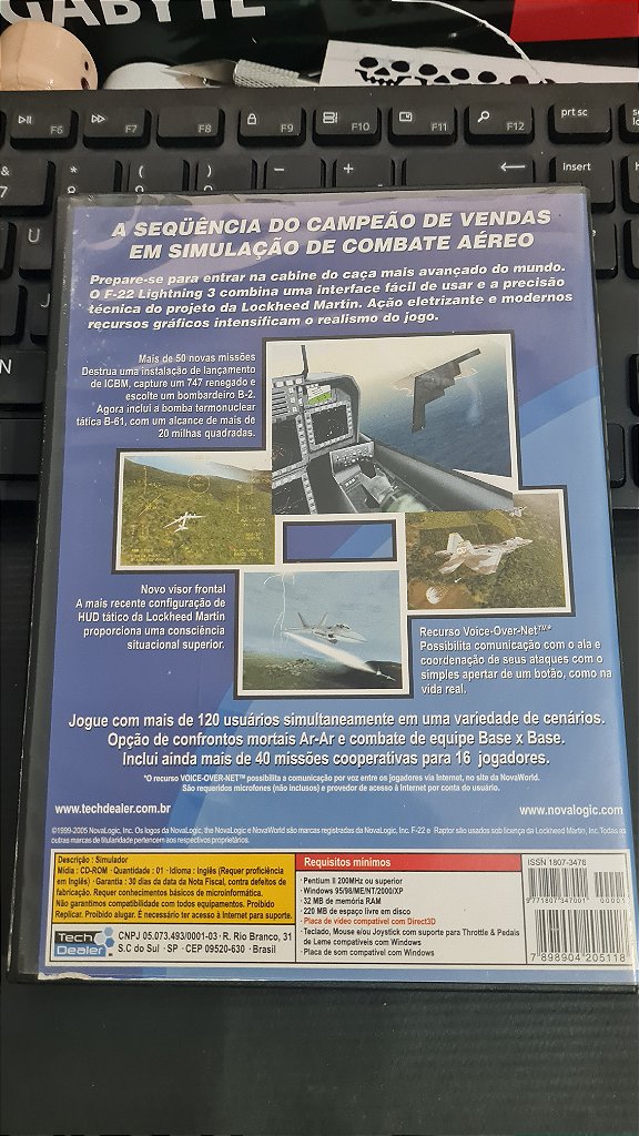 Jogo F22 Lightining 3 Pc Original Mídia Fisica – imagem 3