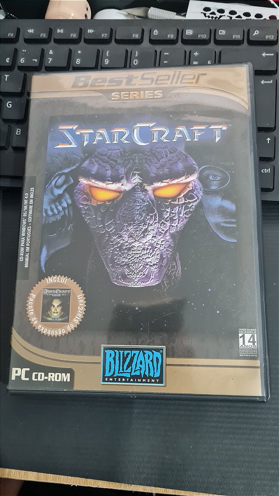 Jogo StarCraft Best Seller Series com expansão Pc Original Mídia Fisica