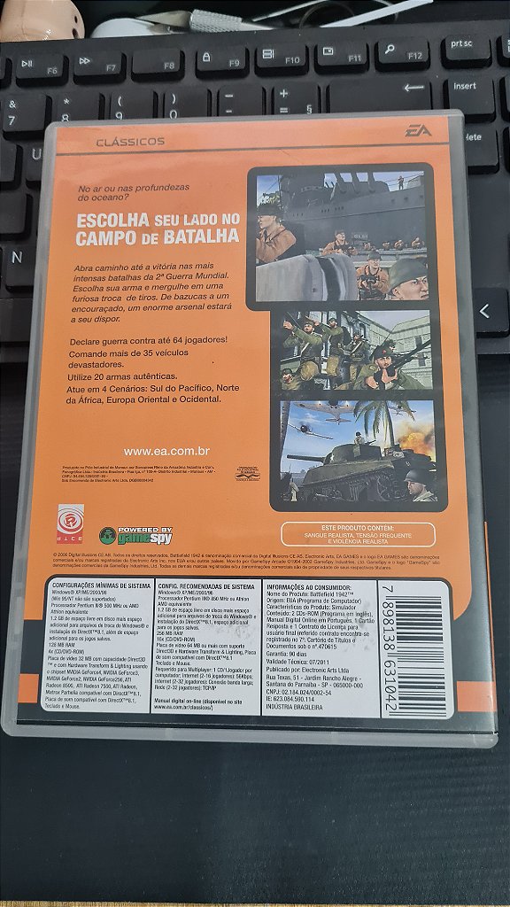 Jogo Battlefield 1942 Pc Original Mídia Fisica – imagem 5