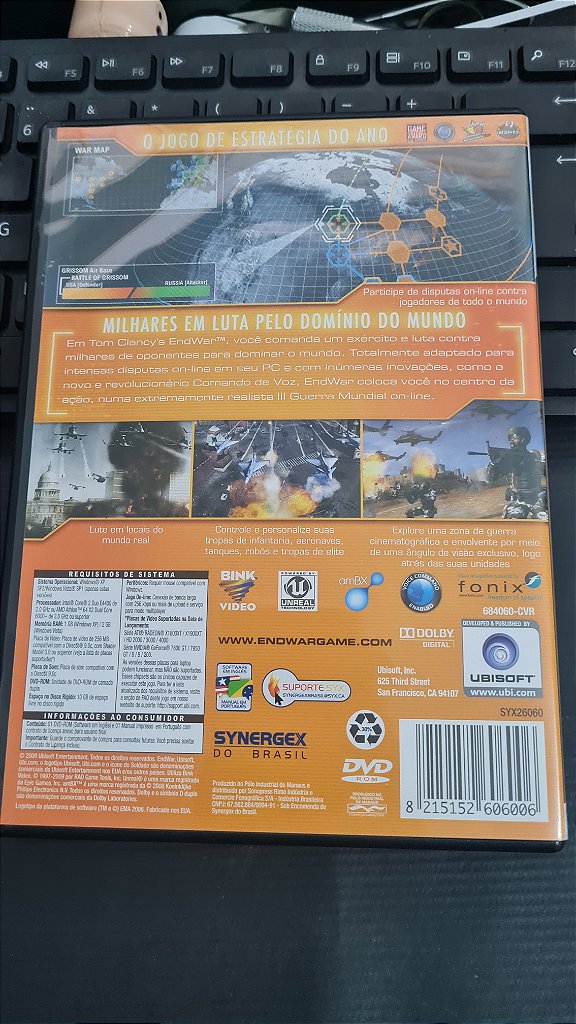 Jogo End War Pc Original Mídia Fisica – imagem 2