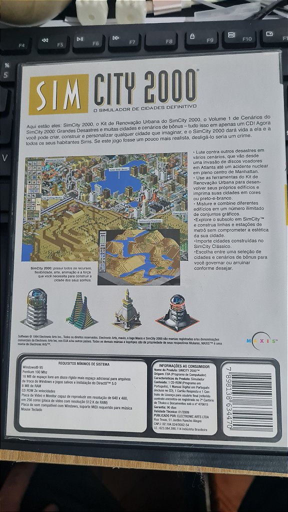 Jogo Sim city 2000 Pc Original Mídia Fisica Br – imagem 5