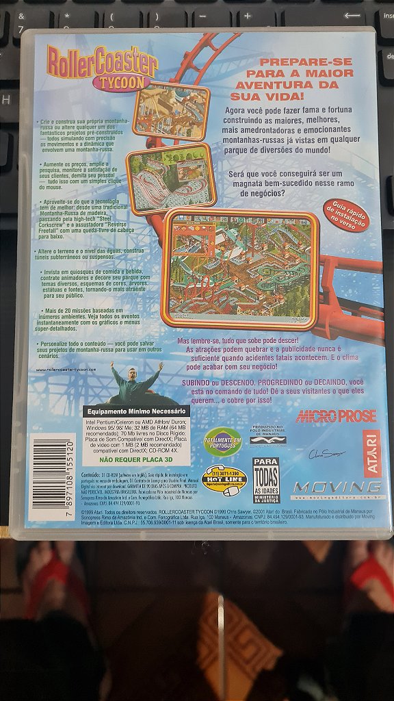 Jogo Roller coaster Pc Original Mídia Fisica Br – imagem 4