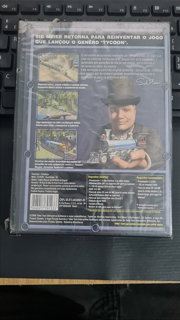 Jogo Sid meier´s railroads Pc Original Mídia Fisica Lacrado – imagem 4