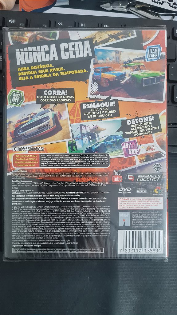 Jogo Dirt showdown Pc Original Mídia Fisica Lacrado – imagem 5