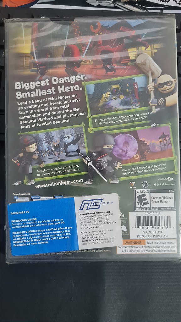 Jogo Mini ninjas Pc Original Mídia Fisica Lacrado – imagem 3