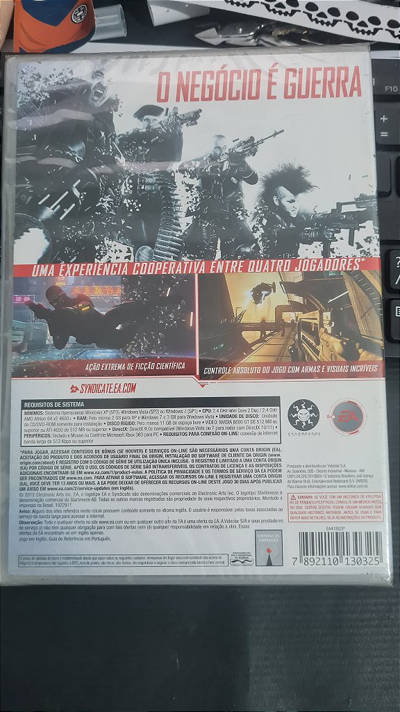 Jogo Syndicate Pc Original Mídia Fisica Lacrado – imagem 2