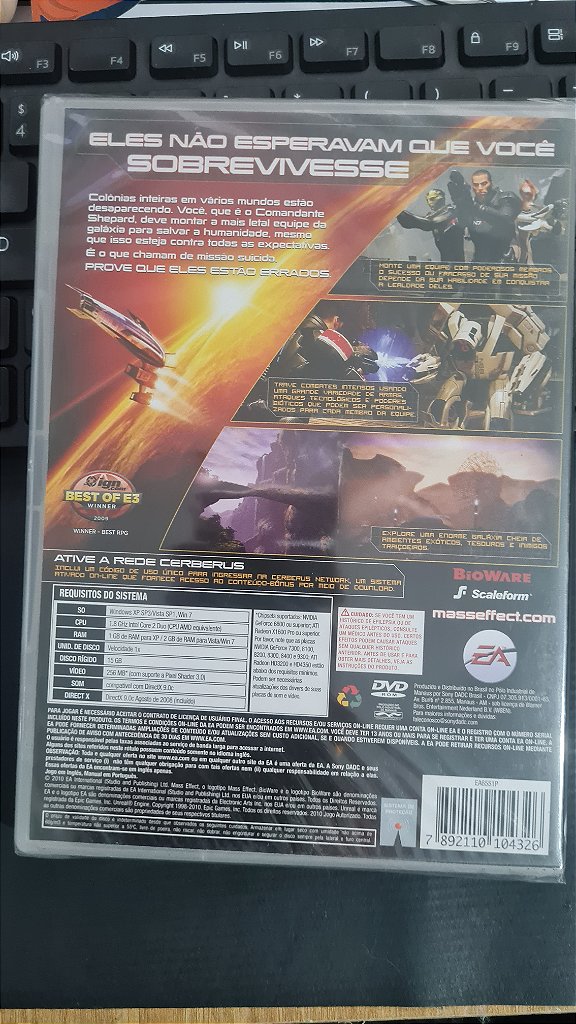 Jogo Mass Efect 2 Pc Original Mídia Fisica Lacrado – imagem 2