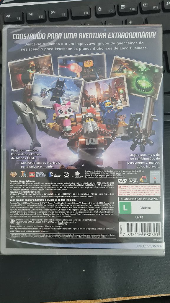 Jogo Lego The movie  Pc Original Mídia Fisica Lacrado – imagem 3