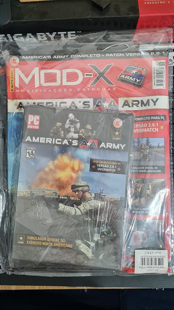 Jogo Revista Mod X Americas Army Pc Original Mídia Fisica Lacrado – imagem 2