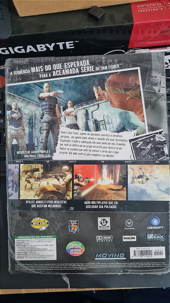 Jogo Revista Full games splinter cell double agent Pc Original Mídia Fisica Lacrado – imagem 4
