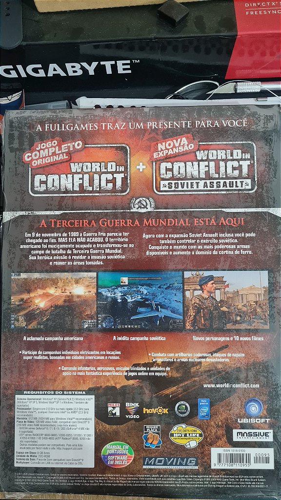 Jogo Revista Full games world conflict Pc Original Mídia Fisica Lacrado – imagem 2