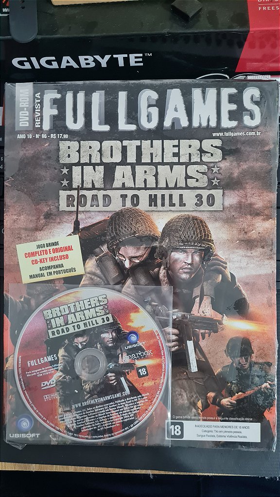 Jogo Revista Full games Brothers in arms road to hill 30 Pc Original Mídia Fisica Lacrado