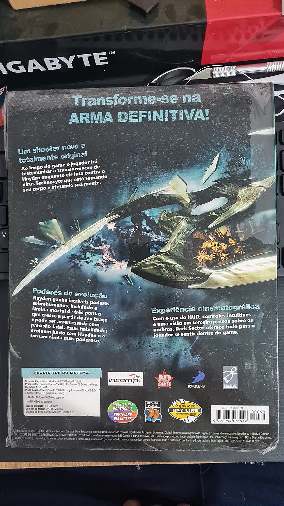 Jogo Revista Full games darksector Pc Original Mídia Fisica Lacrado – imagem 3