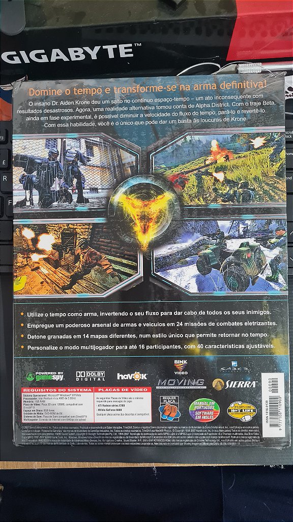 Jogo Revista Full games timeshift Pc Original Mídia Fisica Lacrado – imagem 2