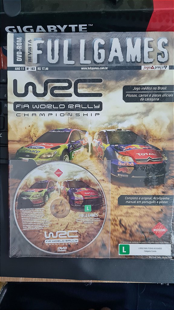 Jogo Revista Full games w2c fia world rally Pc Original Mídia Fisica Lacrado
