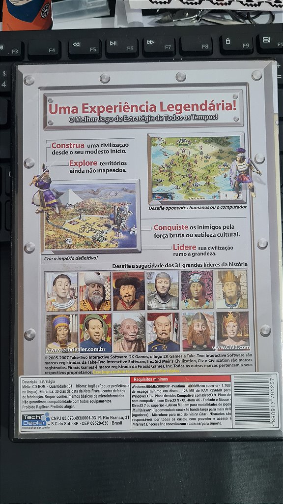 Jogo Civilization 3 complete  Pc Original Mídia Fisica Lacrado – imagem 3