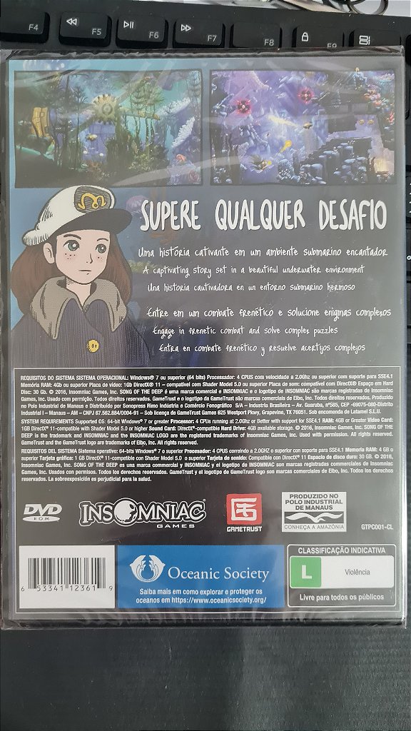 Jogo Song of the deep Pc Original Mídia Fisica Lacrado – imagem 2