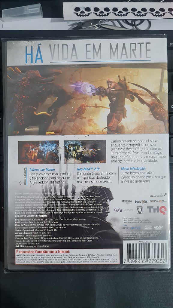 Jogo Red faction armageddon Para Pc Midia Fisica Lacrado – imagem 2