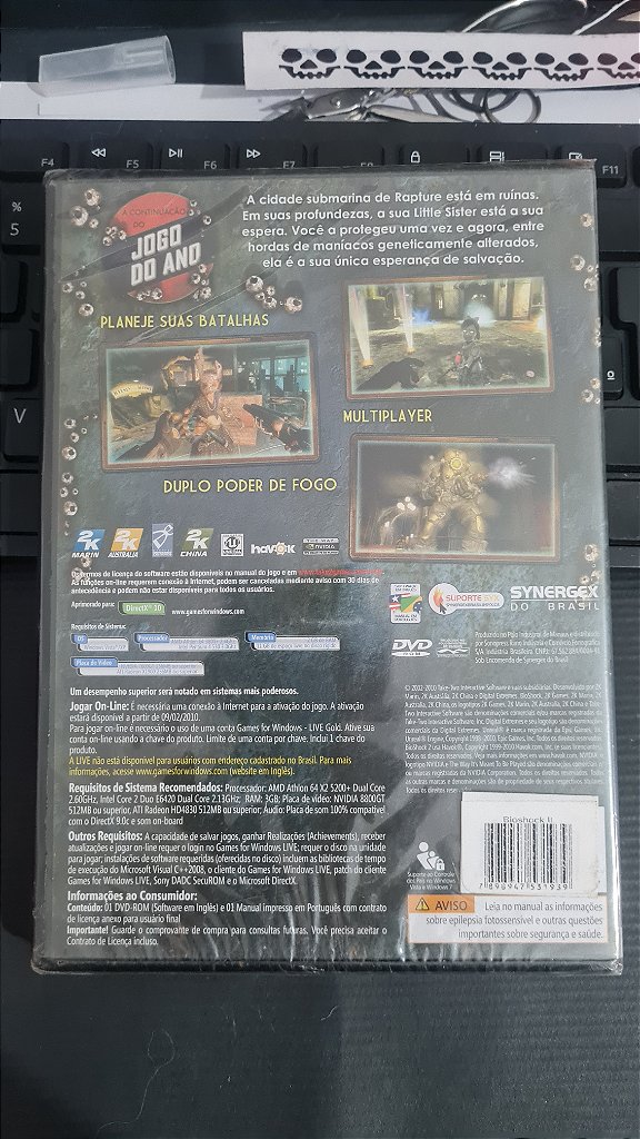 Jogo Bioshock 2 Para Pc Midia Fisica Lacrado – imagem 2