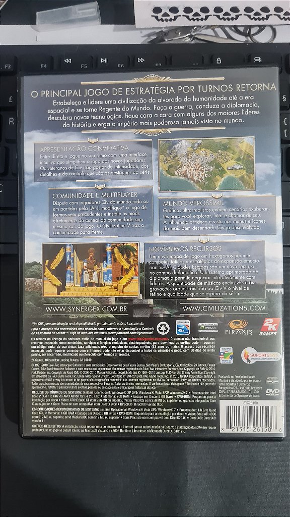 Jogo Civilization 5 V Para Pc Midia Fisica Lacrado – imagem 3