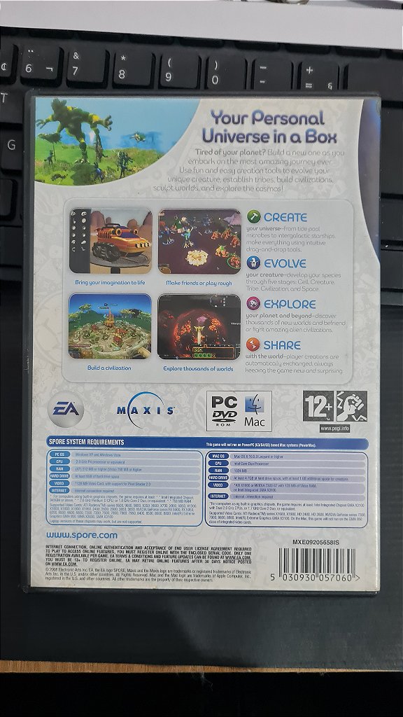 Jogo Spore Para Pc Midia Fisica – imagem 2